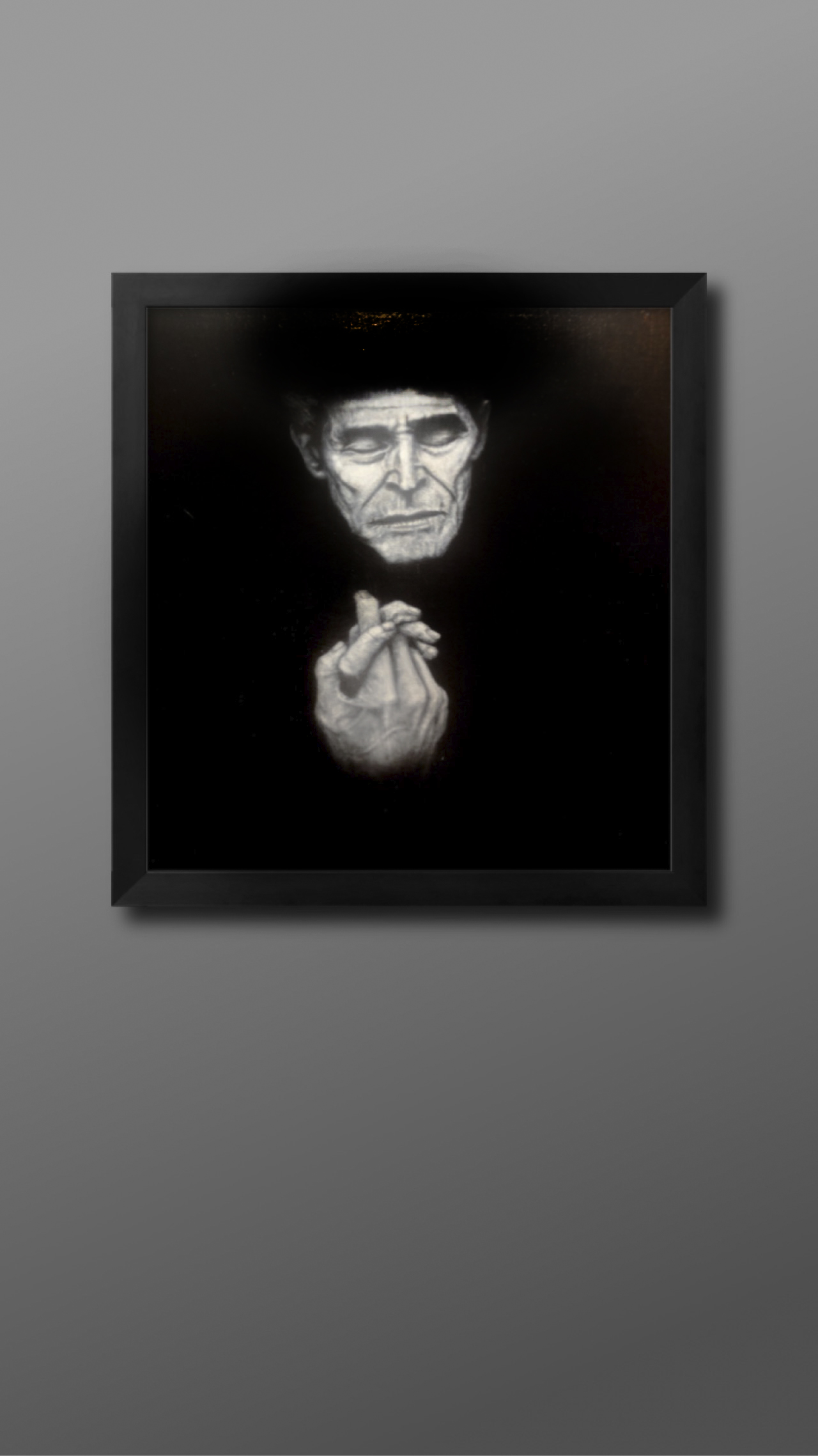 peinture sur toile, Dafoe William peinture sur toile, aérographe, acteur William Dafoe, noir et blanc #decorshd
